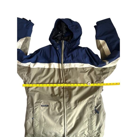 Sessions Men’s Vintage 90s Ski Jacket Beige Blue Size Large - Picture 7 of 10